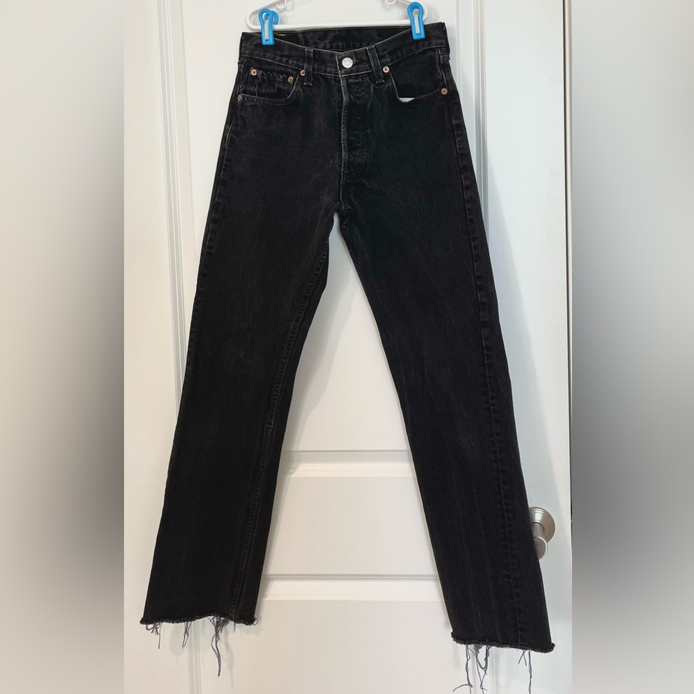 Vintage Faded Black Levi’s 501 Jeans!!